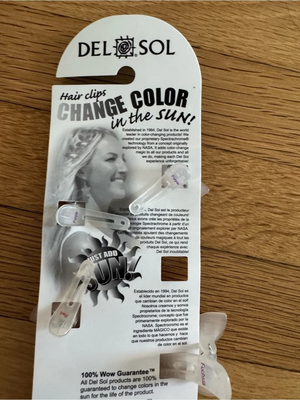 Del Sol Plumeria Flower Color Changing Hair Clips